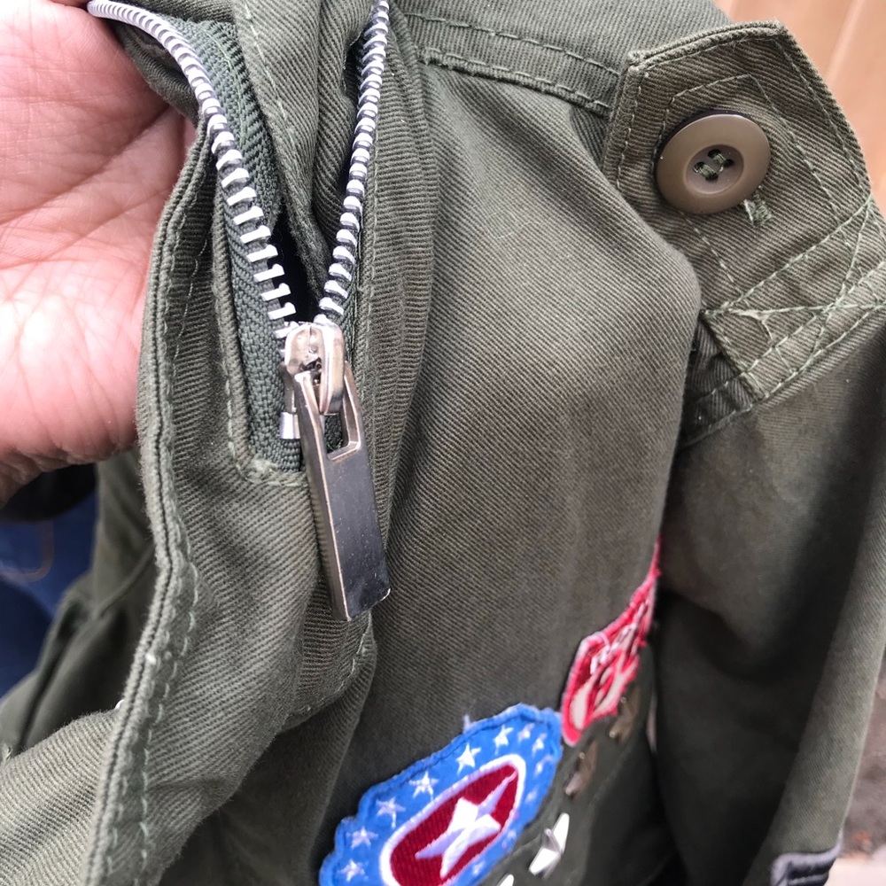 New Monarda Patchwork Utility Jacket Medium - image 7